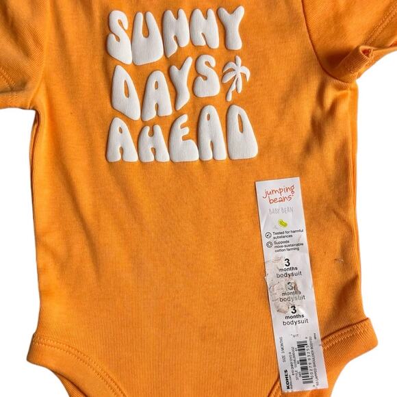 Jumping Beans Baby Bean Short Sleeve Crew Neck Graphic Snap Closure Sz 3M NWT - Picture 7 of 8